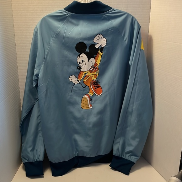 Disney Parks Exclusive Mickey Mouse blue Retro Windbreaker Unisex Size SM RARE - Picture 4 of 6